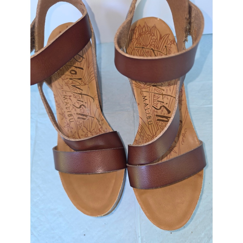 Women's Brown Wedge Sandals - Malibu Collection